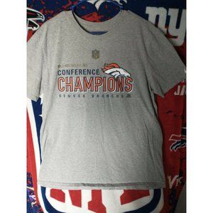 Denver Broncos Nike Men's XL T-Shirt Conference Champions Super Bowl 50 VTG